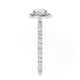 Michael M Halo Cushion Engagement Ring