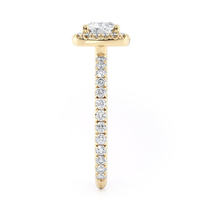 Michael M Halo Cushion Engagement Ring