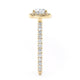 Michael M Halo Cushion Engagement Ring