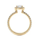 Michael M Halo Cushion Engagement Ring