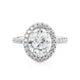 Michael M Prong Oval Engagement Ring