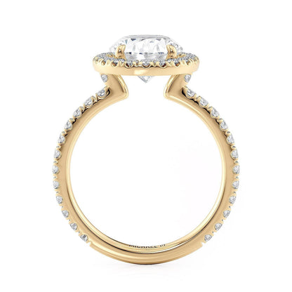 Michael M Prong Oval Engagement Ring