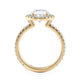 Michael M Prong Oval Engagement Ring