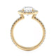 Michael M Prong Oval Engagement Ring