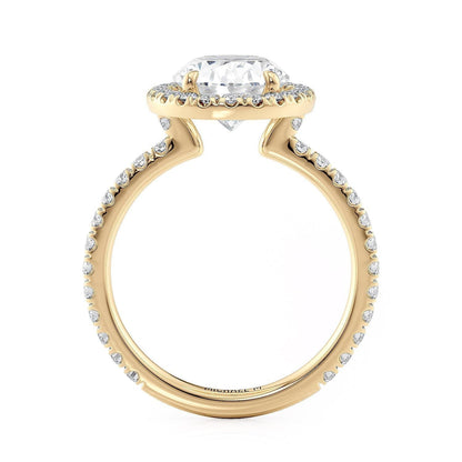 Michael M Prong Oval Engagement Ring