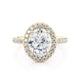 Michael M Prong Oval Engagement Ring