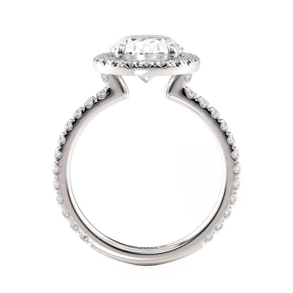 Michael M Prong Oval Engagement Ring