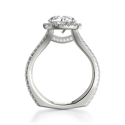 Michael M Center Stone Prong Round Engagement Ring