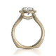 Michael M Center Stone Prong Round Engagement Ring