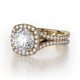 Michael M Center Stone Prong Round Engagement Ring