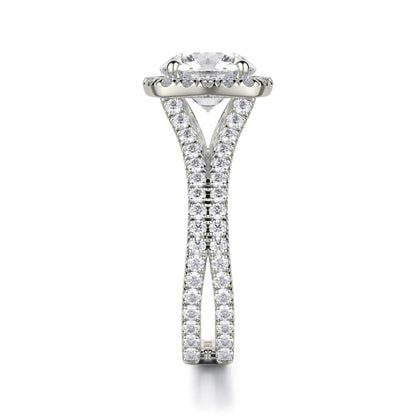 Michael M Center Stone Prong Round Engagement Ring