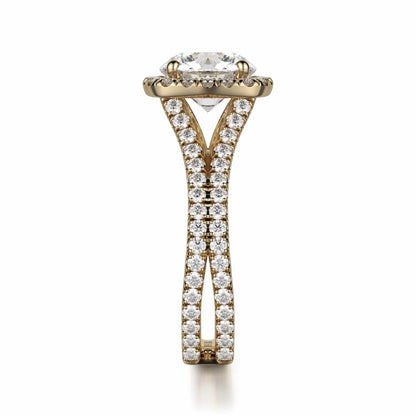 Michael M Center Stone Prong Round Engagement Ring