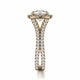 Michael M Center Stone Prong Round Engagement Ring