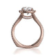 Michael M Center Stone Prong Round Engagement Ring