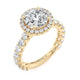 Michael M Halo Round Engagement Ring