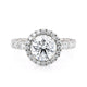 Michael M Halo Round Engagement Ring