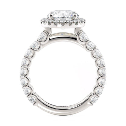 Michael M Halo Round Engagement Ring