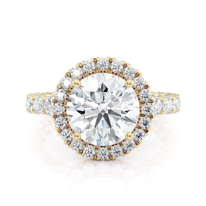 Michael M Halo Round Engagement Ring