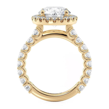 Michael M Halo Round Engagement Ring
