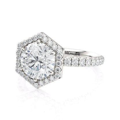 Michael M Halo Engagement Ring