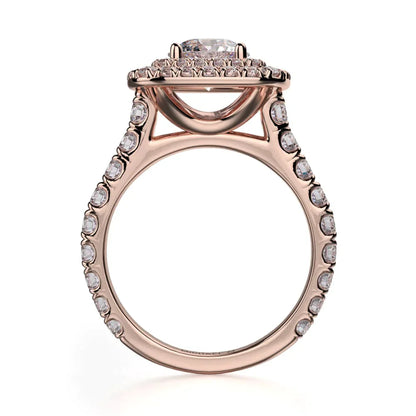Michael M Prong Round Engagement Ring