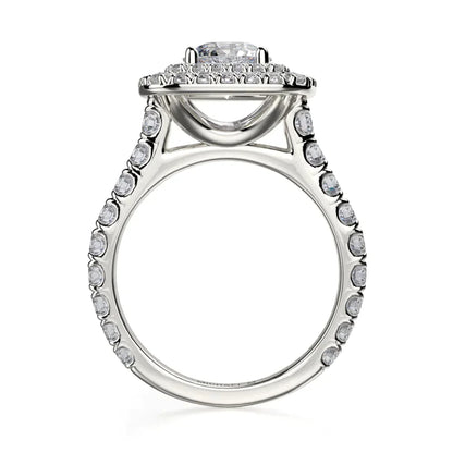 Michael M Prong Round Engagement Ring