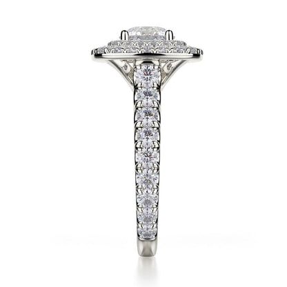 Michael M Prong Round Engagement Ring