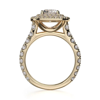 Michael M Prong Round Engagement Ring
