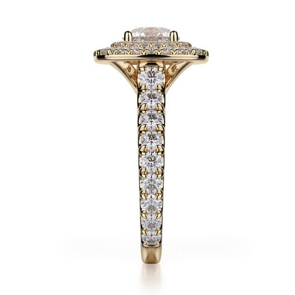 Michael M Prong Round Engagement Ring
