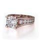 Michael M Pave Round Engagement Ring
