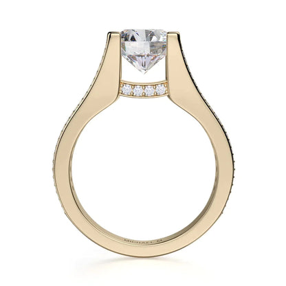 Michael M Pave Round Engagement Ring
