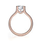 Michael M Prong Cushion Engagement Ring