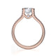 Michael M Prong Cushion Engagement Ring