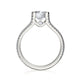 Michael M Prong Cushion Engagement Ring