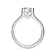Michael M Prong Cushion Engagement Ring