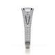 Michael M Prong Cushion Engagement Ring