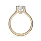 Michael M Prong Cushion Engagement Ring