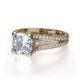 Michael M Prong Cushion Engagement Ring