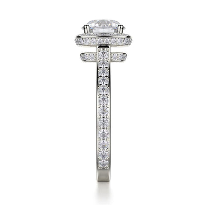 Michael M Pave Round Engagement Ring