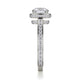 Michael M Pave Round Engagement Ring