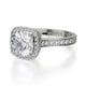 Michael M Pave Round Engagement Ring