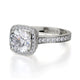 Michael M Pavé Round Engagement Ring