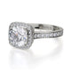 Michael M Pave Round Engagement Ring
