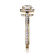 Michael M Pave Round Engagement Ring