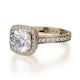 Michael M Pave Round Engagement Ring