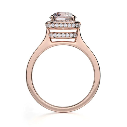Michael M Pave Round Engagement Ring