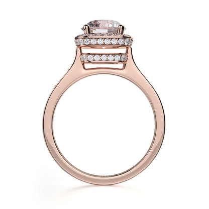 Michael M Pave Round Engagement Ring
