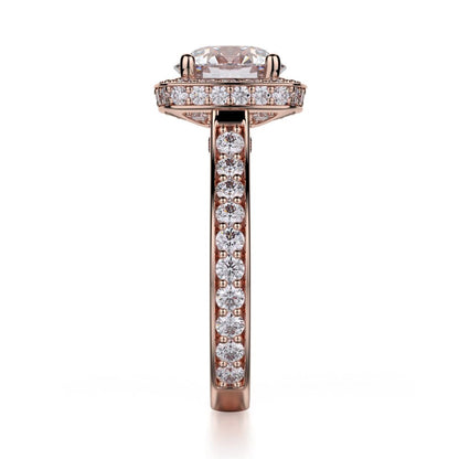 Michael M Bezel Round Engagement Ring