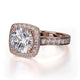 Michael M Bezel Round Engagement Ring