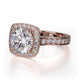 Michael M Bezel Round Engagement Ring